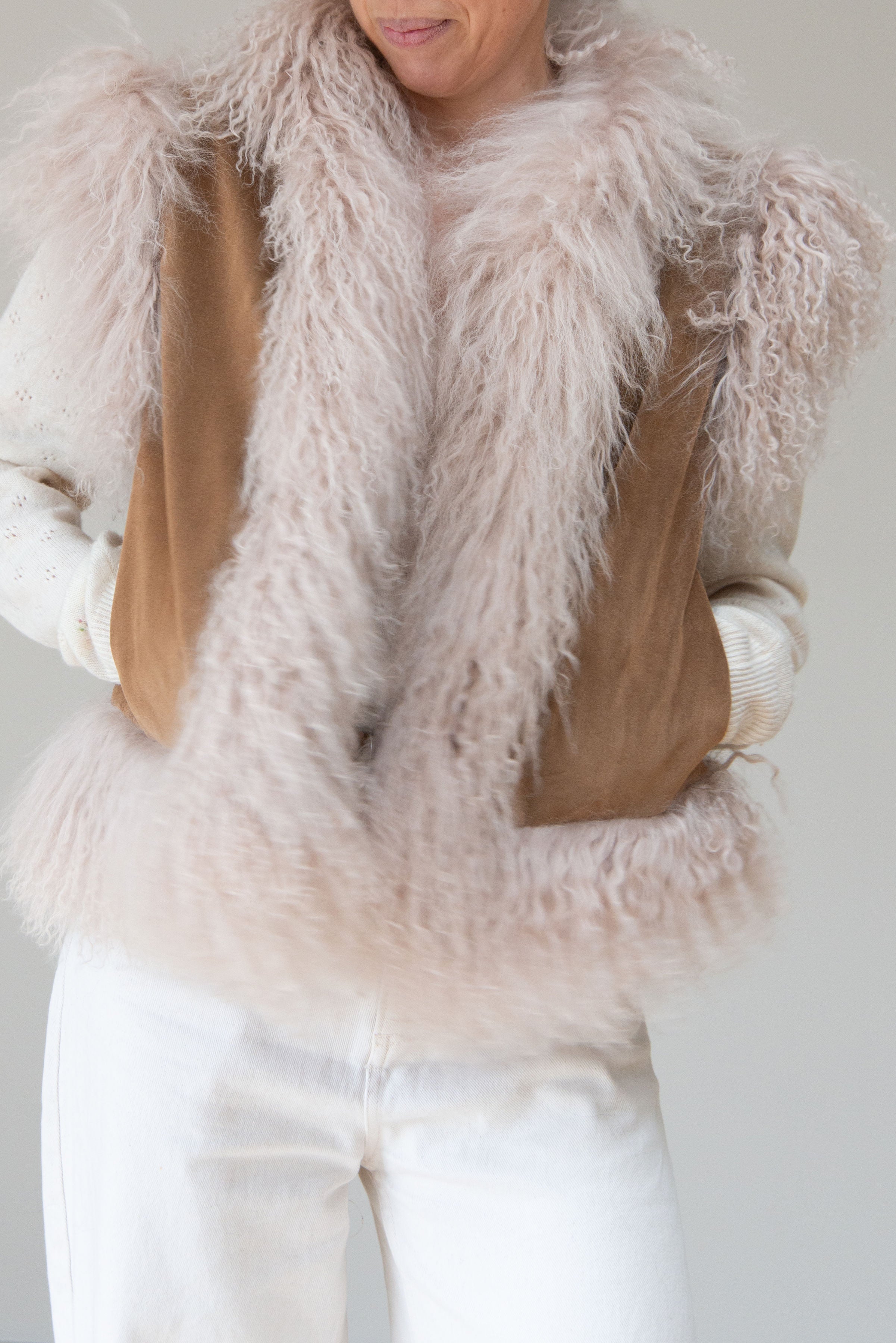 CHELA VELVET REVERSIBLE GILET - VELVET TRES