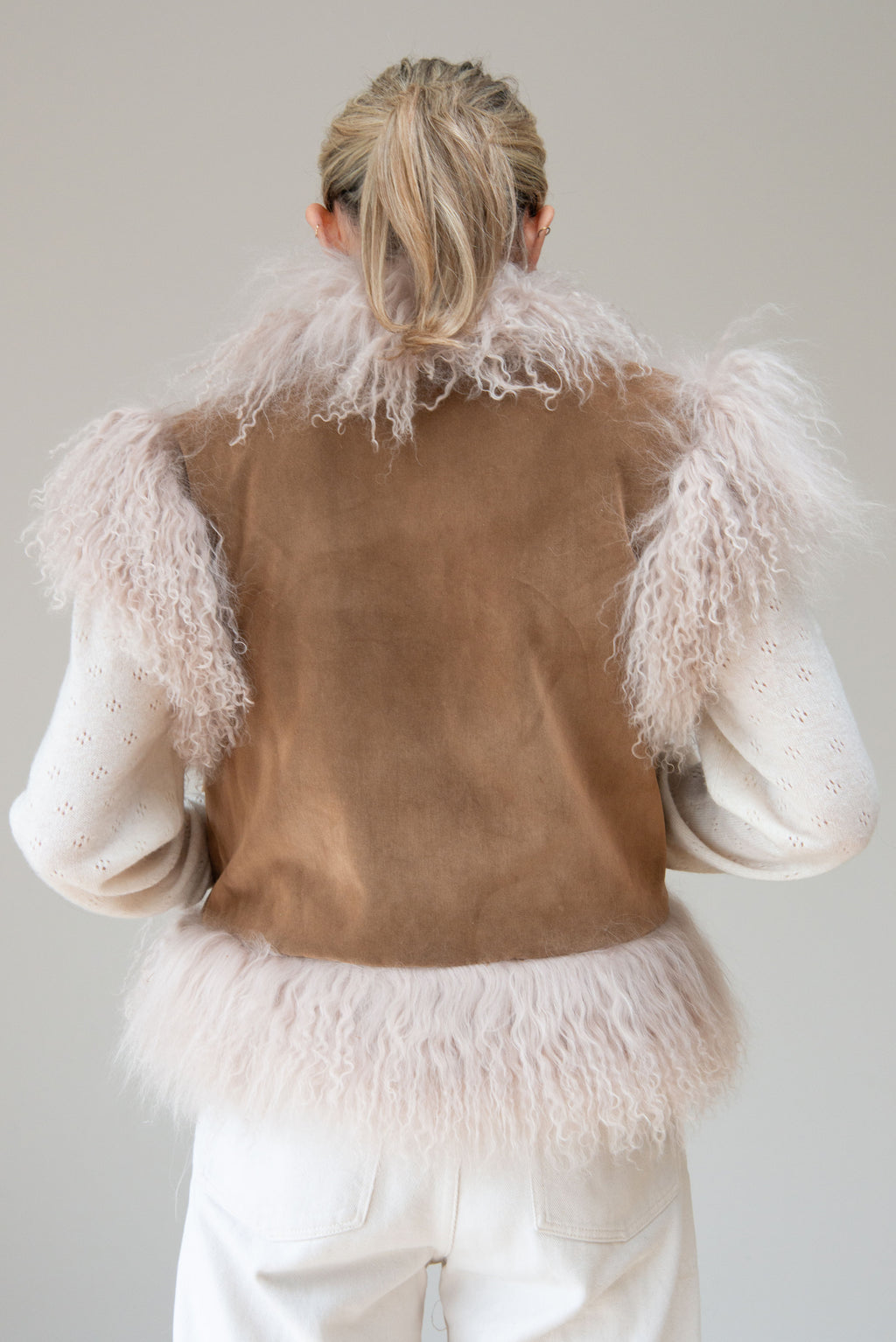 CHELA VELVET REVERISBLE GILET - VELVET DOS