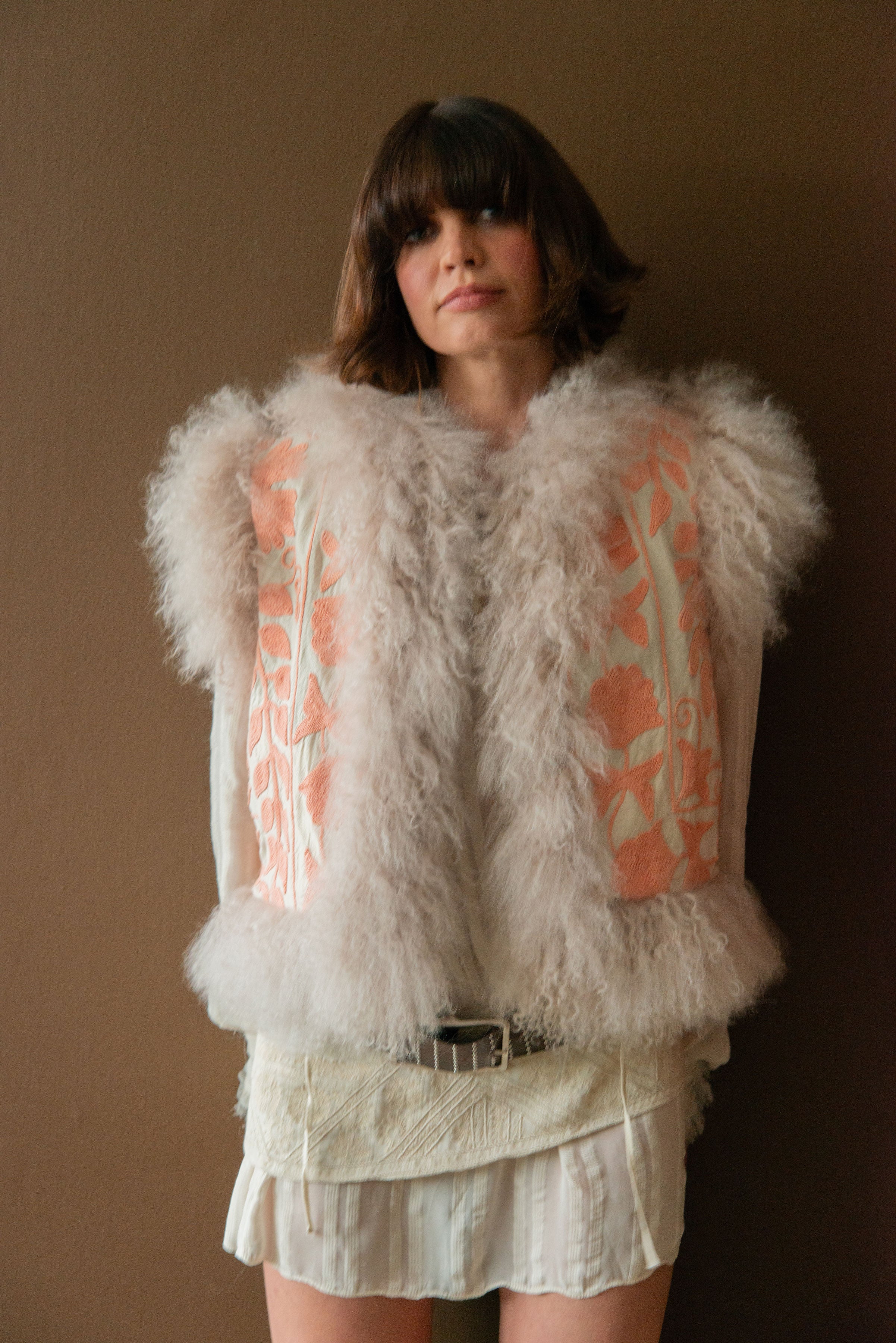 CALLA REVERSIBLE GILET - PEACHY