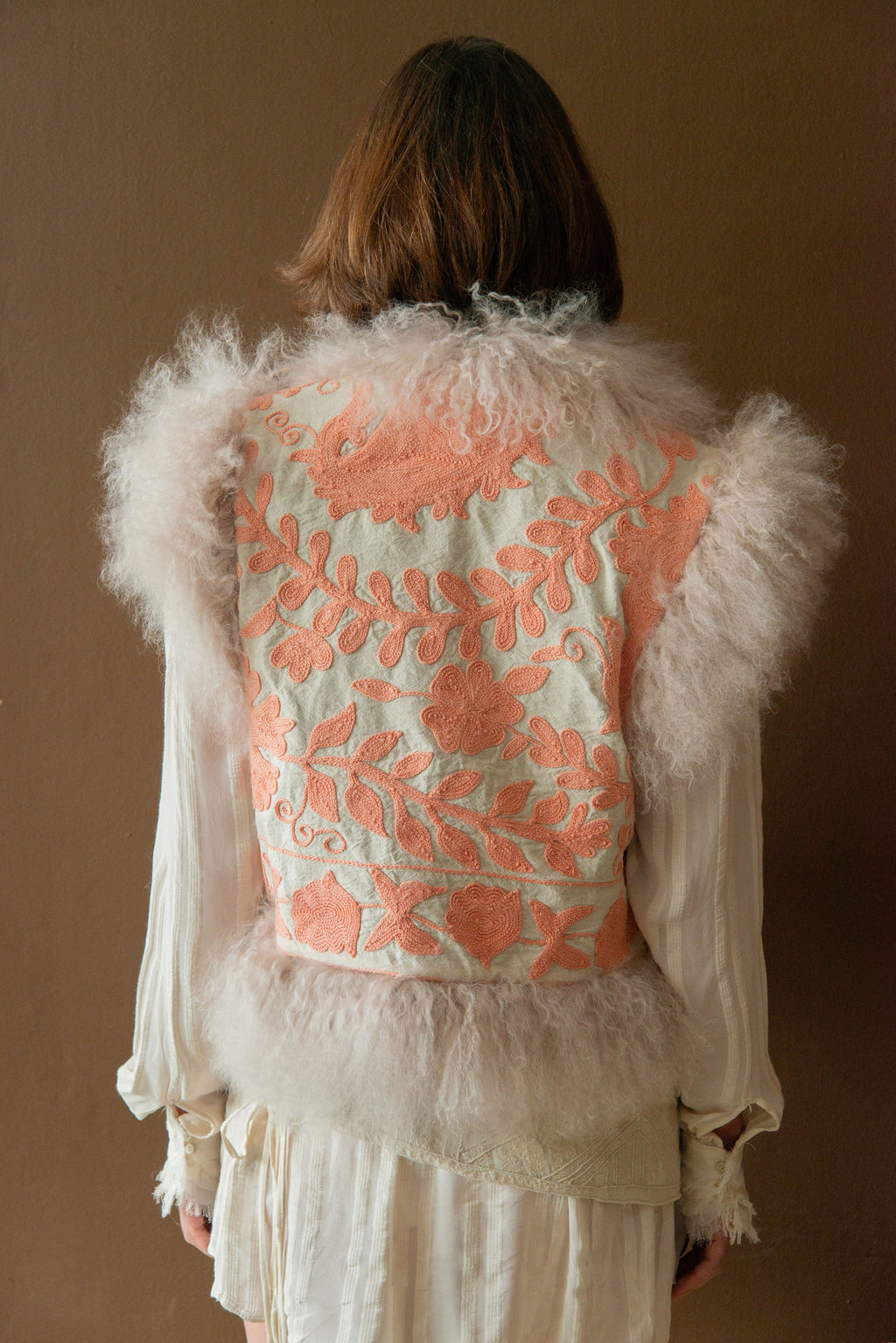 CALLA REVERSIBLE GILET - PEACHY