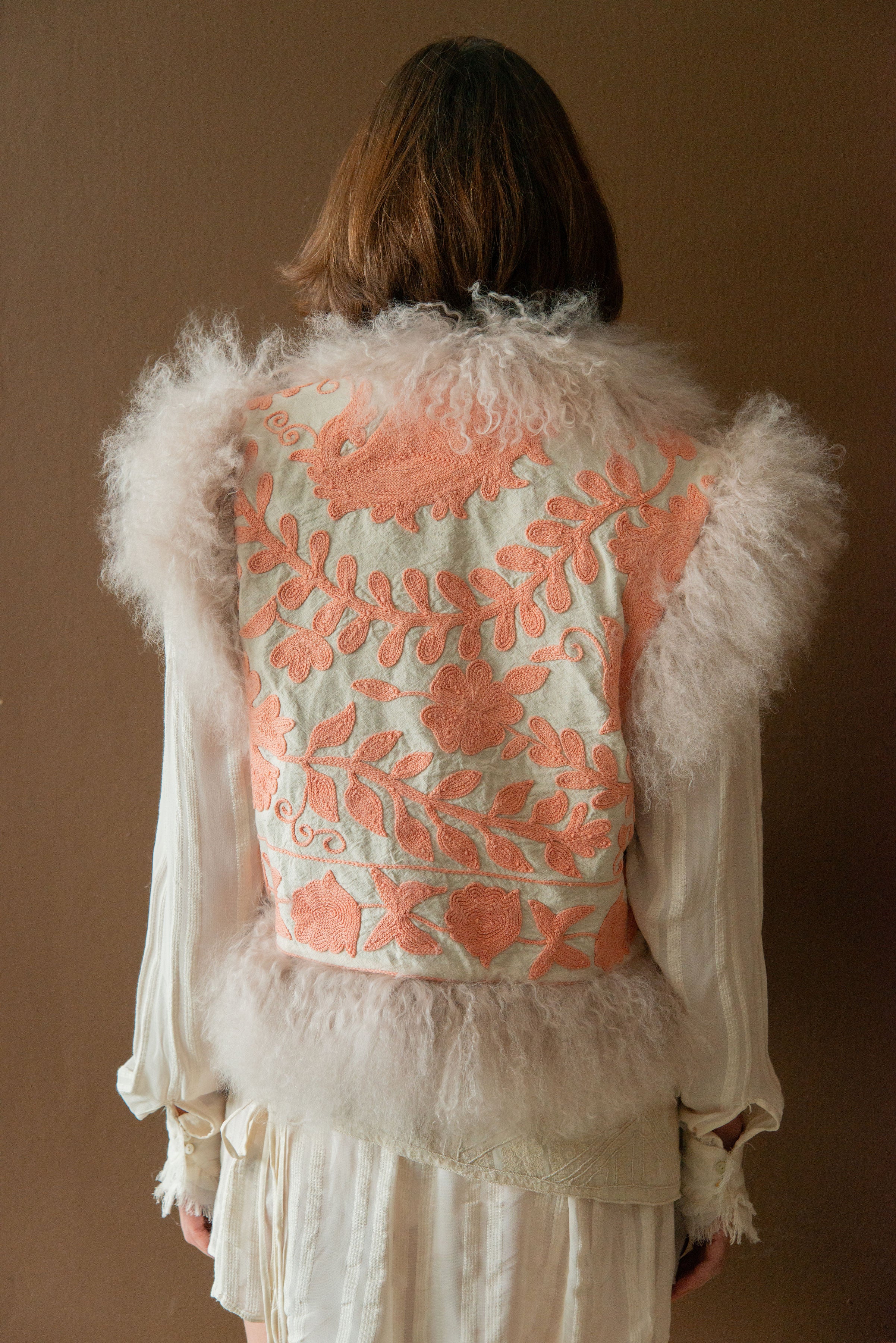 CALLA REVERSIBLE GILET - PEACHY