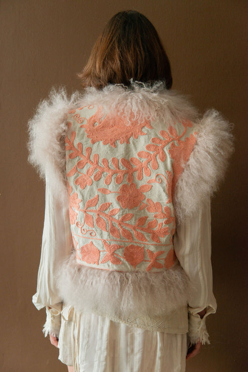 CALLA REVERSIBLE GILET - PEACHY